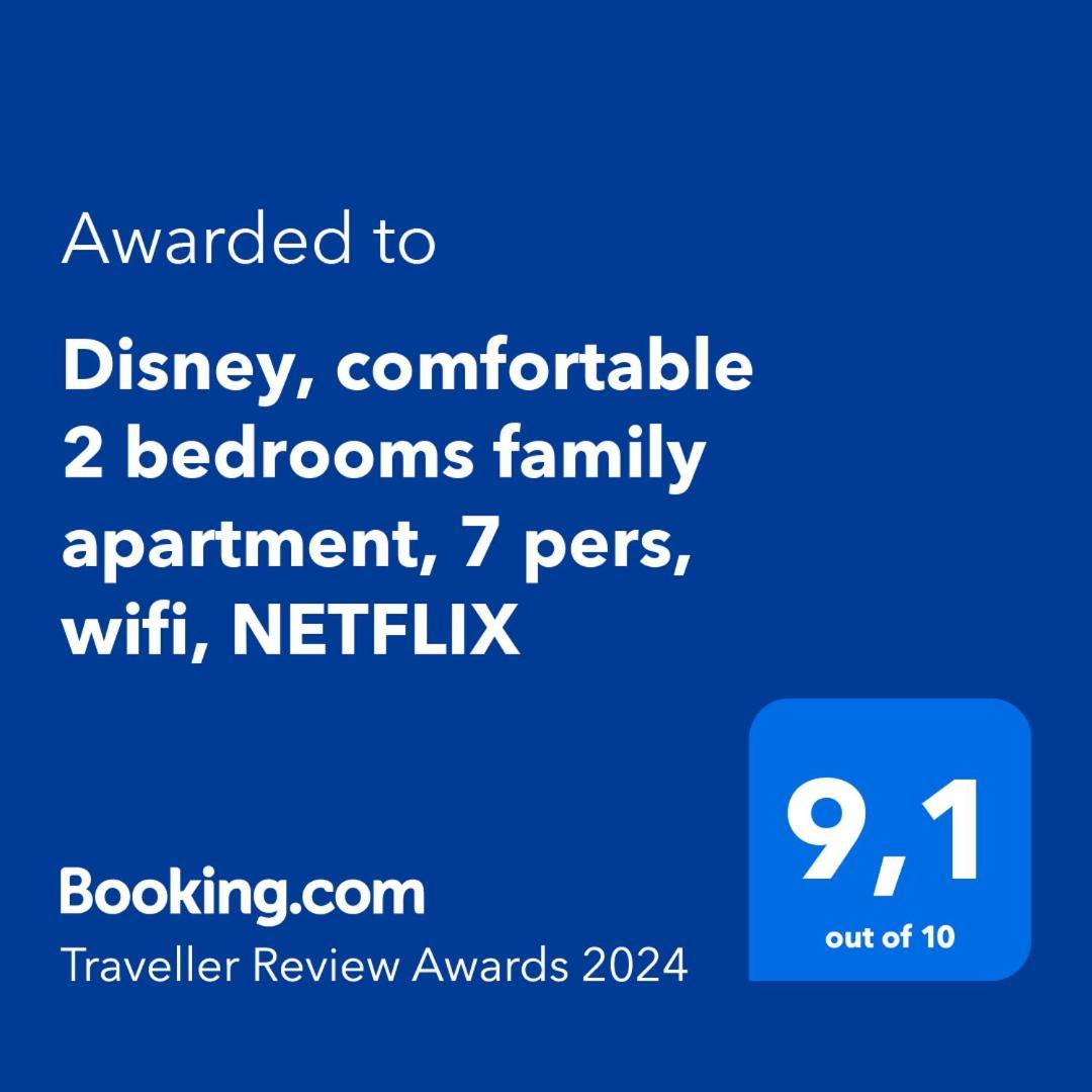 Disney, Comfortable 2 Bedrooms Family Apartment, 7 Pers, Wifi, Netflix Chessy  Exterior foto
